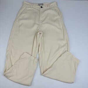 Everlane Womens 100% Tencel Lyocell High Rise Relaxed Chino Pant Parchment 4/W29